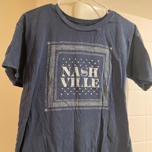 American Eagle Nashville Navy Graphic Tee